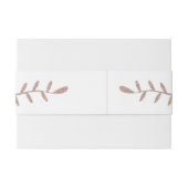 バラ金ゴールドモダングリッター結婚ズベリーバンド 招待状ベリーバンド (裏面例)