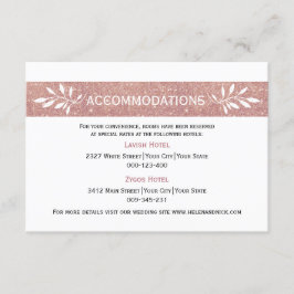 バラ金ゴールドモダングリッター結婚宿泊施設 エンクロージャーカード