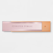 バラ金ゴールドモダンシンプルテンプレートトレンディー サインプレート (正面)