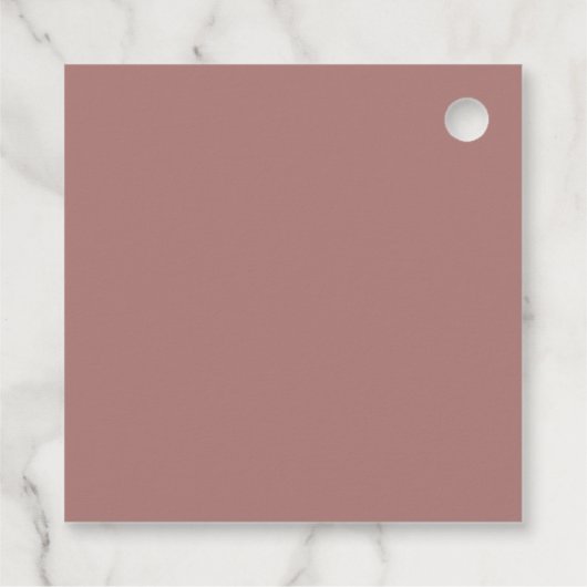 バラ金ゴールドモダンテンプレートエレガント金ゴールドモノグラム フェイバータグ (裏面)