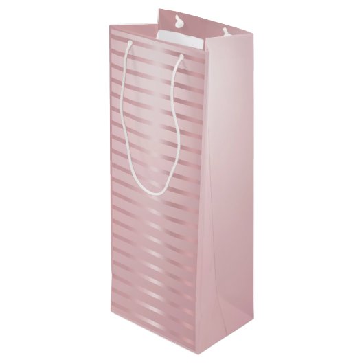 バラ金ゴールドモダンテンプレートグラマートレンディーエレガント ワインギフトバッグ (裏面アングル)