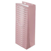 バラ金ゴールドモダンテンプレートグラマートレンディーエレガント ワインギフトバッグ (正面アングル)