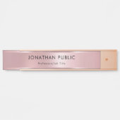 バラ金ゴールドモダントレンディーテンプレート サインプレート (正面)