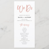 バラ金ゴールドモダンフェアリータールウィドゥ結婚式 プログラム (正面)