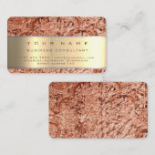 バラ金ゴールドモダンプロフェッショナルコンサルタント 名刺 (正面/裏面)