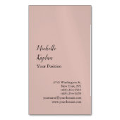 バラ金ゴールドモダンプロフェッショナル独占的 マグネット名刺 (正面縦)