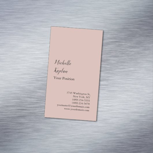 バラ金ゴールドモダンプロフェッショナル独占的 マグネット名刺 (インサイチュ)