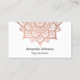 バラ金ゴールドモダンマンダラヨガインストラクター 名刺