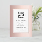 バラ金ゴールドモダンミニマリストのホームスイートホームムービング 案内状 (スタンド正面)