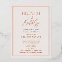 バラ金ゴールドモダンミニマルブライダルシャワー