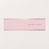 バラ金ゴールドモダン手書きスクリプト名エレガント 名刺 (外部フラット)