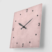 バラ金ゴールドモダン素朴抽象芸術 スクエア壁時計 (傾斜)