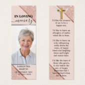 バラ金ゴールドモダン記念葬式しおり (正面&裏面)