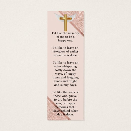 バラ金ゴールドモダン記念葬式しおり (裏面)