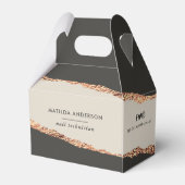 バラ金ゴールドモダン黒エレガント予算の賛成 フェイバーボックス (裏面サイド)