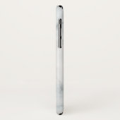 バラ金ゴールドモノグラムを白黒の大理石の上に Case-Mate iPhoneケース (裏面/左)