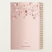 バラ金ゴールドモノグラムイニシャル星 プランナー手帳 (裏面)