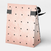 バラ金ゴールドモノグラムエレガントなウェディングフライトボックス フェイバーボックス (裏面サイド)