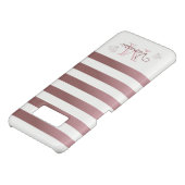 バラ金ゴールドモノグラムストライプダイヤモンドと幾何学的ダイヤモンド Case-Mate iPhoneケース (ボトム)