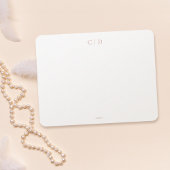 バラ金ゴールドモノグラムパーソナライズされた文具 ノートカード