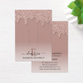 バラ金ゴールドモノグラムブランディングヘアクリップディスプレイ (デスク)