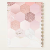 バラ金ゴールドモノグラムヘアアポイントメント書 プランナー手帳 (裏面)