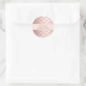 バラ金ゴールドモノグラム対イニシャル結婚ズ ラウンドシール (バッグ)