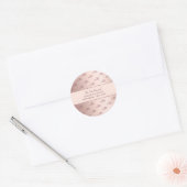 バラ金ゴールドモノグラム対イニシャル結婚ズ ラウンドシール (封筒)