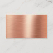 バラ金ゴールドモノグラム結婚披露宴飲料チケット 名刺 (裏面)