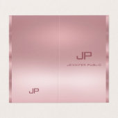 バラ金ゴールドモモダンノグラエレガントムテンプレート 名刺 (外部フラット)