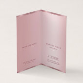 バラ金ゴールドモモダンノグラエレガントムテンプレート 名刺 (内部)