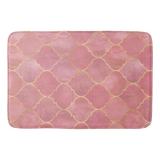 バラ金ゴールドモロッコ バスマット (正面)