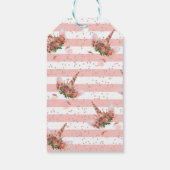 バラ金ゴールドユニコーンプリンセスサンキュー ギフトタグ (裏面)