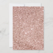 バラ金ゴールドユニコーンプリンセス誕生日 招待状 (裏面)