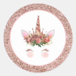 バラ金ゴールドユニコーンプリンセス ラウンドシール