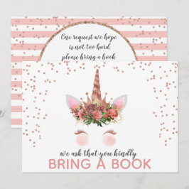 バラ金ゴールドユニコーンプリンセスBring A Book 招待状
