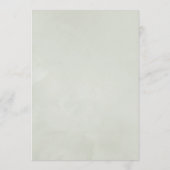 バラ金ゴールドユーカリ幾何学的ベビーシャワー アドバイスカード (裏面)