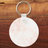 バラ金ゴールドライトピンク大理石テクスチャ キーホルダー (正面)