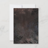 バラ金ゴールドライト素朴ウェディングRSVP 出欠カード (裏面)