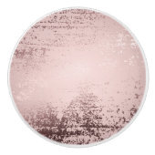 バラ金ゴールドラグジュアリー金属デザイン セラミックノブ (正面)