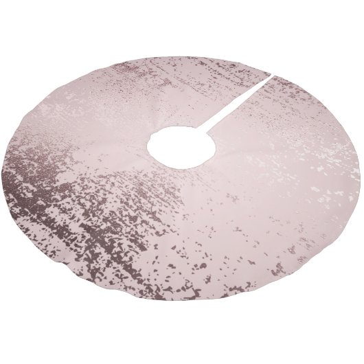 バラ金ゴールドラグジュアリー金属デザイン ブラッシュドポリエステルツリースカート (アングル)