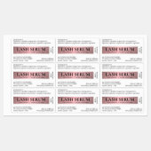 バラ金ゴールドラッエレガントシュ血清マスカラ管ラッパー ラベル (シート)