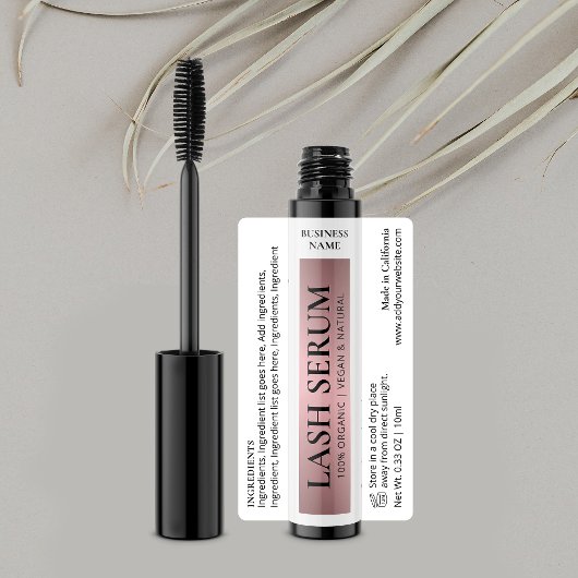 バラ金ゴールドラッエレガントシュ血清マスカラ管ラッパー ラベル