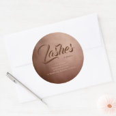 バラ金ゴールドラッシュスタジオ美しいショップラグジュアリーエレガント ラウンドシール (封筒)