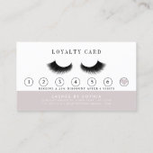 バラ金ゴールドラッシュブラウ化粧アーティスト ロイヤリティカード (裏面)