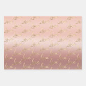 バラ金ゴールドラブ ラッピングペーパーシート (正面)