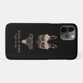 バラ金ゴールドランジェリーブティックロゴビジネス Case-Mate iPhoneケース (裏面(横))