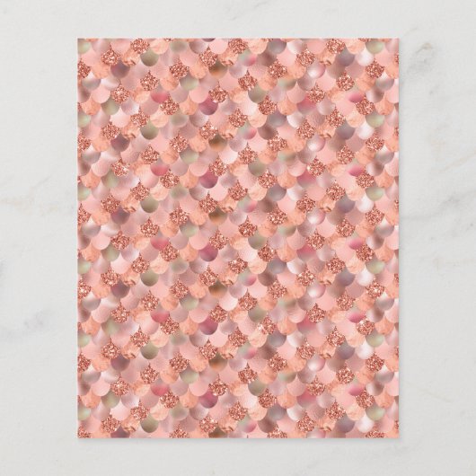 バラ金ゴールドリトルマーメイドベビーシャワー予算 (裏面)