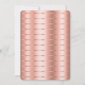 バラ金ゴールドリボンブライダルシャワー 招待状 (裏面)