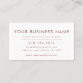 バラ金ゴールドロイヤリティカードメイクアップアーティスト ロイヤリティカード (裏面)